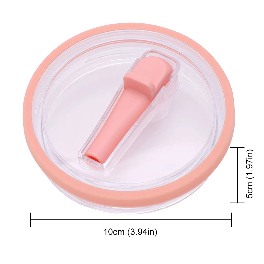 40Oz Tumbler Flip Straw Lid Replacement Spill Proof Resistant Tumbler Lid Reusable Spray Proof Tumbler Cover for stanley Cug