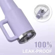 30/40oz Tumbler With Handle and Straw Large Capacity Stainless Steel Thermal Cup for Coffee Double Vacuum Insulated Mug