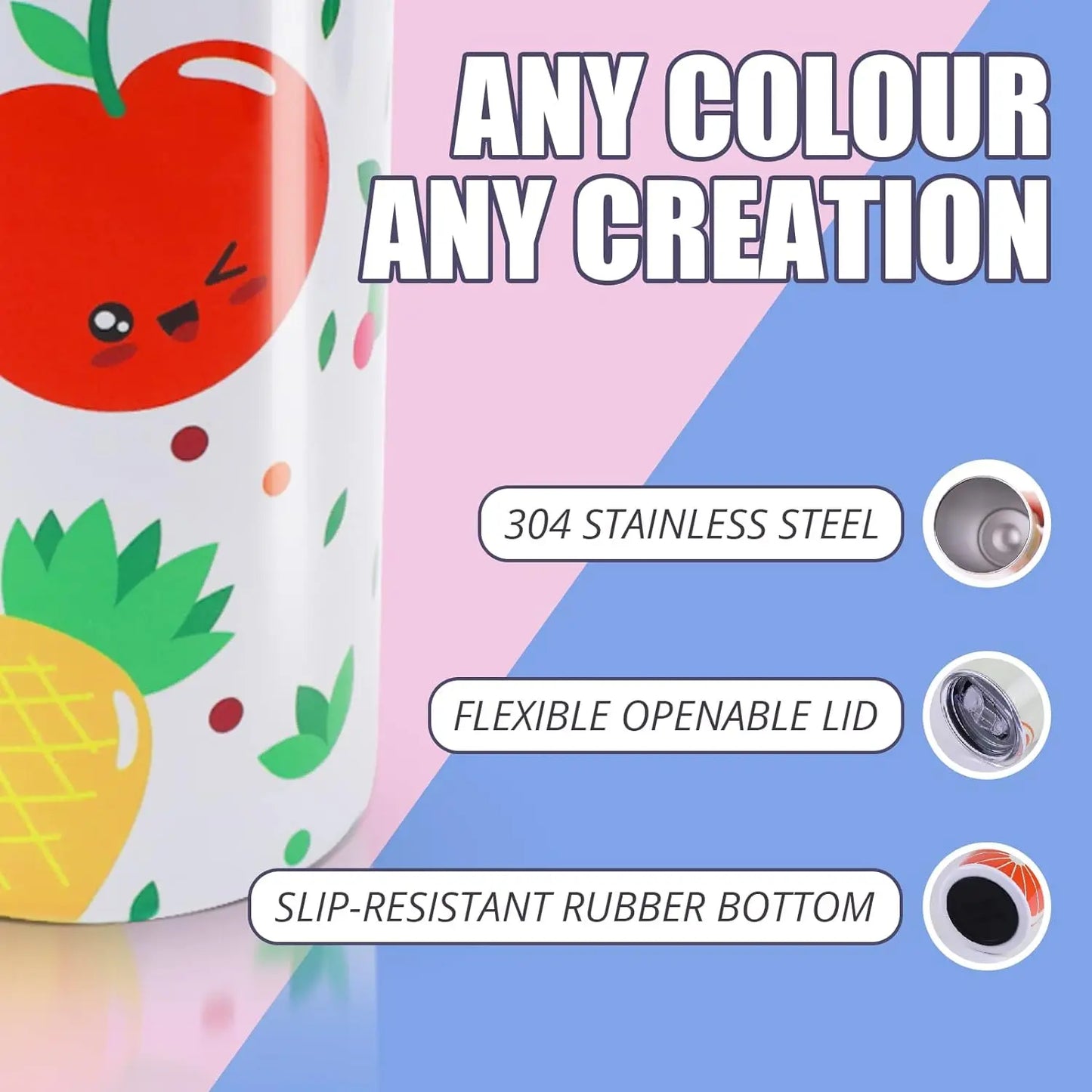 HTVRONT 48 Pack Sublimation Tumblers 20 oz Skinny bulk Stainless Steel Double Wall Insulated Straight Sublimation Tumbler Cups