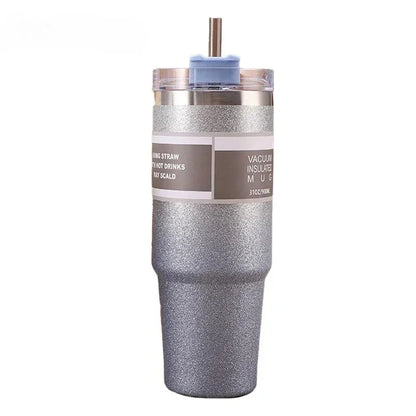 304 diamond-painted stainless steel cup, gradient car insulation and cold preservation car cup, coffee cup, double-layer ice cup