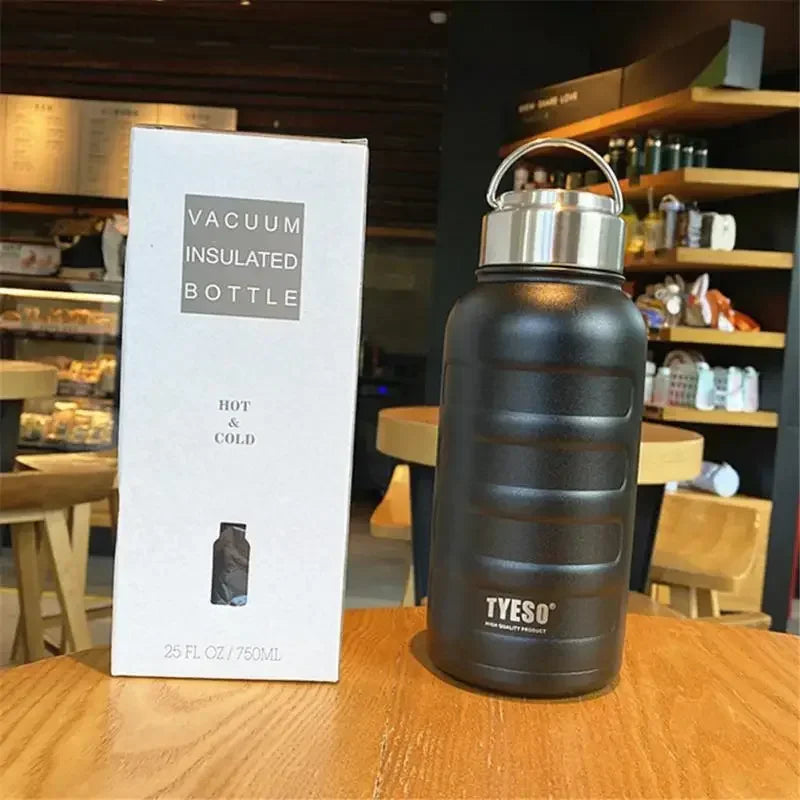 Tyeso Double Stainless Steel Thermos Mug Portable Sport Vacuum Flask Large Capacity Thermal Water Bottle Tumbler Drinks Cup