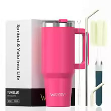 30/40oz Tumbler With Handle and Straw Large Capacity Stainless Steel Thermal Cup for Coffee Double Vacuum Insulated Mug