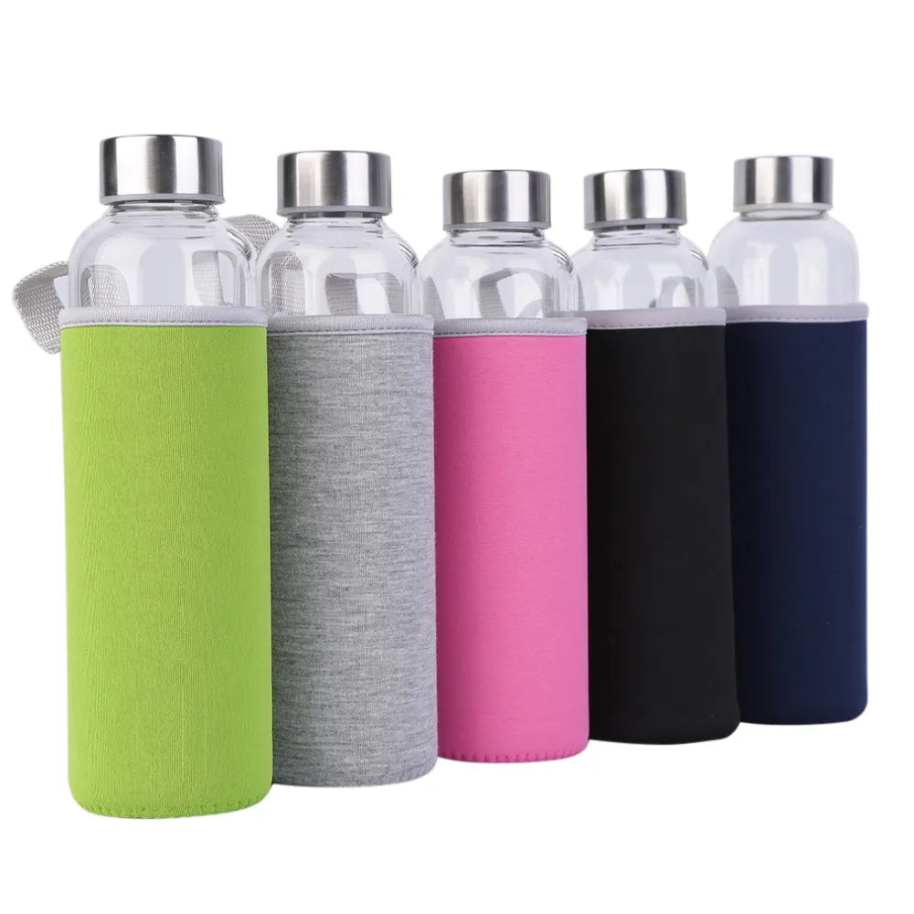 550ml Travel bottle Car Shatterproof hand Portable Glass Water Bottle new arrival Worldwide Store