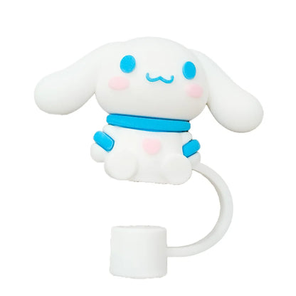 3D cute Sanrio Cartoon Straw Covers For Stanley Water Glass Bottle Drinking Dust Cap Straw Tip Cover Cup Accessories For 10mm ﻿