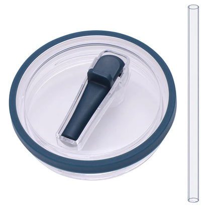 40Oz Tumbler Flip Straw Lid Replacement Spill Proof Resistant Tumbler Lid Reusable Spray Proof Tumbler Cover for stanley Cug