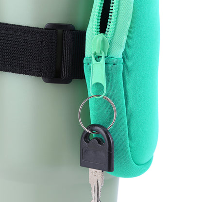 Water Bottle Pouch for For Stanley Cup 40oz/20oz/30oz Water Bottle Caddy Neoprene Tumbler Bag for Cards Keys Wallet Earphone