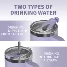 30/40oz Tumbler With Handle and Straw Large Capacity Stainless Steel Thermal Cup for Coffee Double Vacuum Insulated Mug