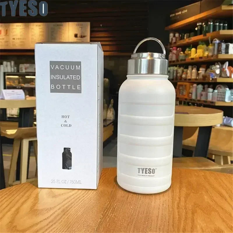 Tyeso Double Stainless Steel Thermos Mug Portable Sport Vacuum Flask Large Capacity Thermal Water Bottle Tumbler Drinks Cup