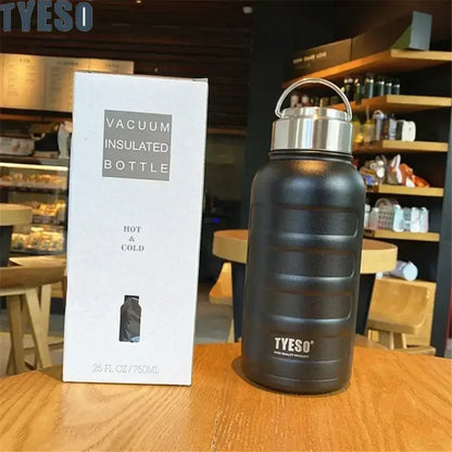 Tyeso Double Stainless Steel Thermos Mug Portable Sport Vacuum Flask Large Capacity Thermal Water Bottle Tumbler Drinks Cup