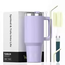 30/40oz Tumbler With Handle and Straw Large Capacity Stainless Steel Thermal Cup for Coffee Double Vacuum Insulated Mug