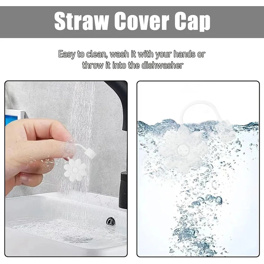 3D cute Sanrio Cartoon Straw Covers For Stanley Water Glass Bottle Drinking Dust Cap Straw Tip Cover Cup Accessories For 10mm ﻿