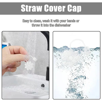 3D cute Sanrio Cartoon Straw Covers For Stanley Water Glass Bottle Drinking Dust Cap Straw Tip Cover Cup Accessories For 10mm ﻿