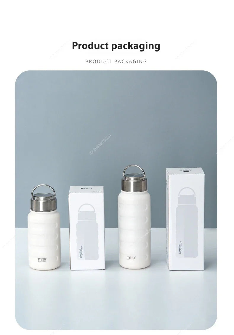 Tyeso Double Stainless Steel Thermos Mug Portable Sport Vacuum Flask Large Capacity Thermal Water Bottle Tumbler Drinks Cup