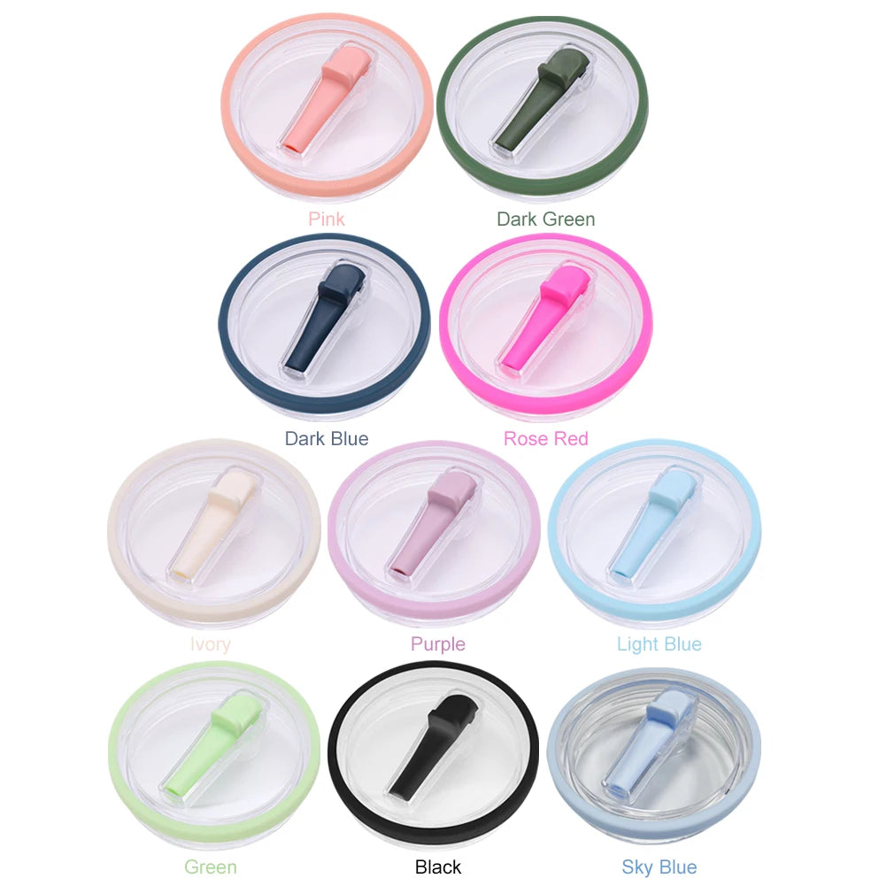 40Oz Tumbler Flip Straw Lid Replacement Spill Proof Resistant Tumbler Lid Reusable Spray Proof Tumbler Cover for stanley Cug