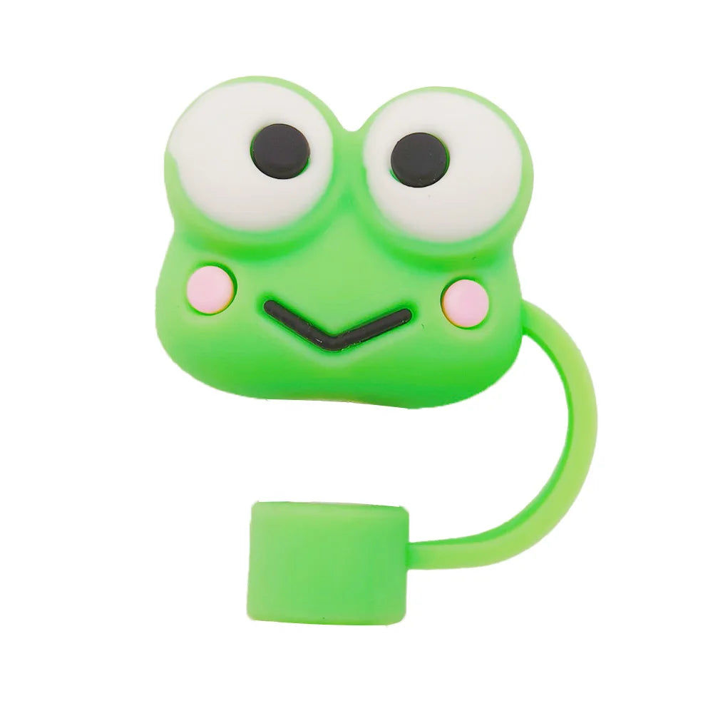 3D cute Sanrio Cartoon Straw Covers For Stanley Water Glass Bottle Drinking Dust Cap Straw Tip Cover Cup Accessories For 10mm ﻿