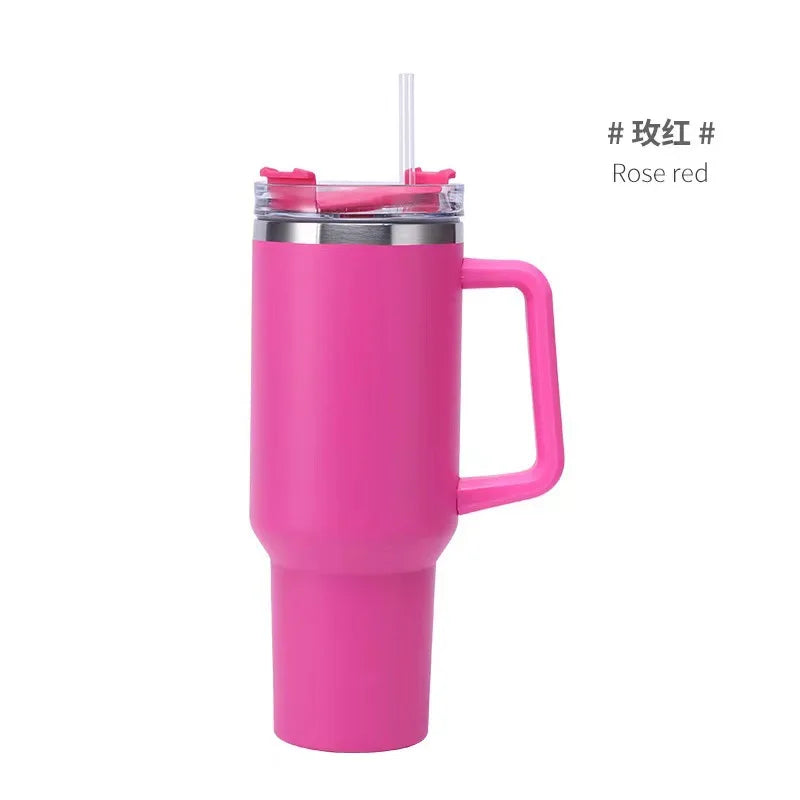6pack US Warehouse 40oz  Stainless Steel  Double Wall Keep Cold For A Long Time With Handle  Wholesale Bluk Tumbler